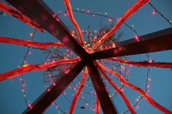 A Christmas Teepee at Quapaw Canoe Company in Clarksdale