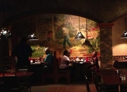 Beautiful murals are painted on the walls at Guadalajara Restaurant in Clarksdale