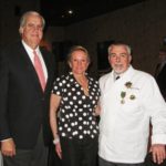 Co-owner of Madidi Restaurant and Candidate of Governor of Mississippi Bill Luckett, wife Francine, and Chevalier Master French Chef Philippe Boulot. Photography by Langdon Clay