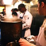 Chefs on the back line during FRENCH NIGHT MADIDI. Photo by Rachel Bush.