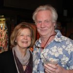 Artist Barbara Baine and Gary Vincent. Photo by DB