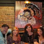 Artist Chuck Lamb, Leah Lamb, Rosemary Dill and Adrian Rose Dill. Photo by DB