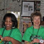 Volunteer and the evening's Hostess, Sister Teresa Shields of the Jonestown Family Center. Photo by The Delta Bohemian