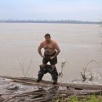 Poor William flexing on the Mississippi River. Photo by The Delta Bohemian