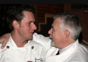 The late Chef Levi Minyard with Master French Chef Chevalier Philippe Boulot. Photo by Delta Bohemian