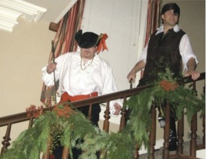 Groom Poor William and and Best Man Fat Clyde descending the staircase at Clark House Residential Inn in Clarksdale to LET'S GET IT ON by Marvin Gaye. Photo submitted.