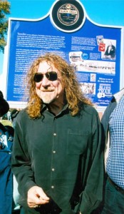 Robert Plant attending the unveiling of the Tutwiler Blues Marker dedication as part of Mississippi's Blues Heritage Trail. Photo by Panny Mayfield, publicist - pannywriter@yahoo.com