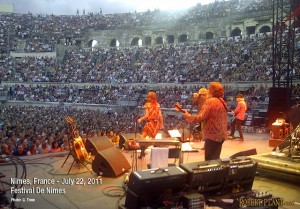 Robert Plant performing at the Festival De Nimes - Nimes, France. July 22, 2011. Photo by G. Trew. Courtesy of RobertPlant.com