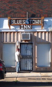 Blues Town Inn in Clarksdale. Photo and signage by Delta Debris.