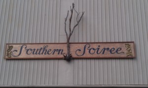 Southern Soiree sign in Clarksdale. Photo and signage by Delta Debris.