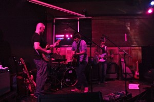 L-R: Quinn Loggins, Scott Quintana, Charlie Worsham and Brad Shapiro perform at the Pickled Okra in Cleveland Mississippi for the first time ever. Photo by DELTA BOHEMIAN