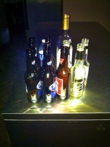 Empty Beer Bottles left in the kitchen by the British Guests at Clark House. Photo by DELTA BOHEMIAN