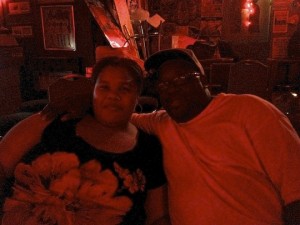 Space Cowboy David Isaac and his fiance Vernita Gunn at Big Red's Place in Clarksdale. Photo by DELTA BOHEMIAN