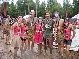 Warriors of the Dash. Lesley Speck Johnson, Kate Dunn, Tom Ross, Abby Diddle Flowers, Rev. Jason Shelby, Rachel Trimm-Scarbrough at Warrior Dash 2012 in Jackson, MS.