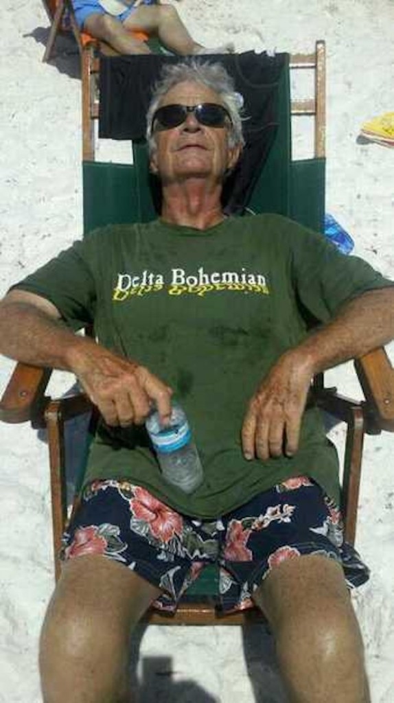 DELTA BOHEMIAN DAVID ELLIOTT soaking in the warmth from the sun. Used by permission.