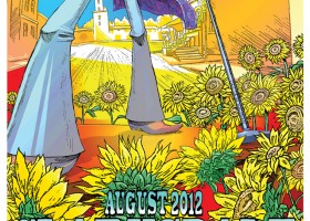 Sunflower Plant Enjoying a Music Festival in Clarksdale, MS