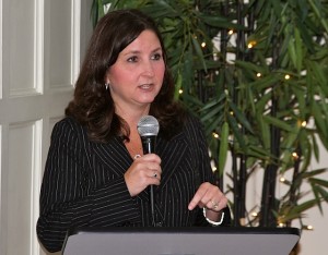 Jen Waller, CCHEC Director speaking at the Cutrer Mansion. Photo credit: DELTA BOHEMIAN