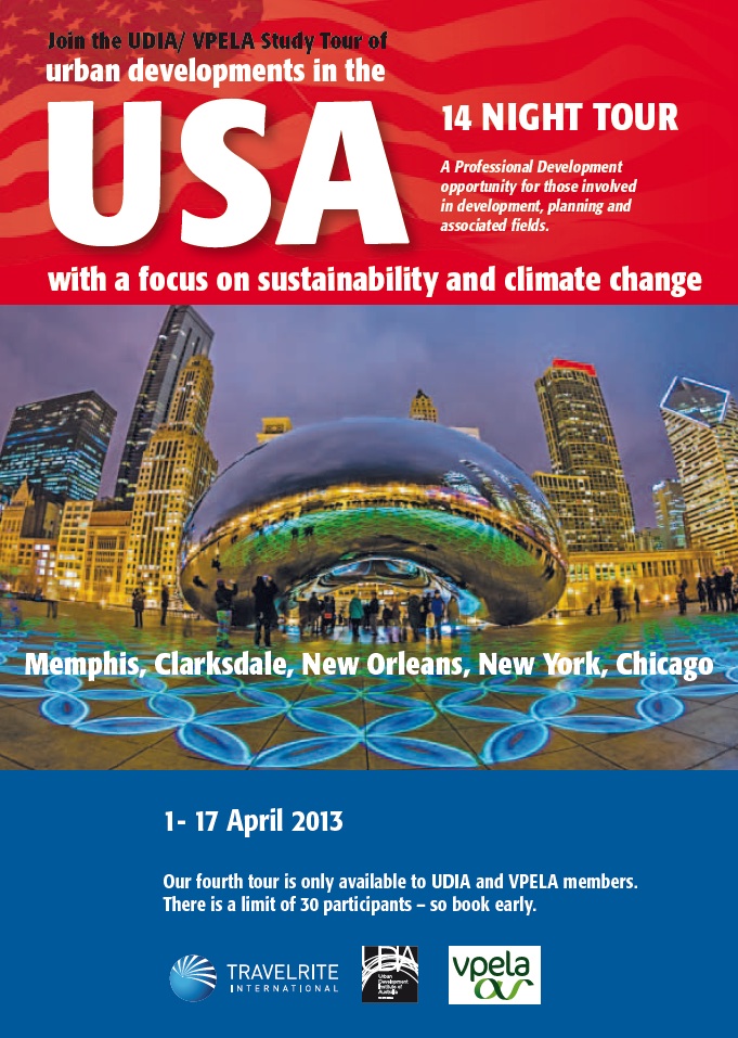 USA urban development tour with focus on sustainability.