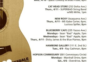 Clarksdale, Mississippi music venues list.