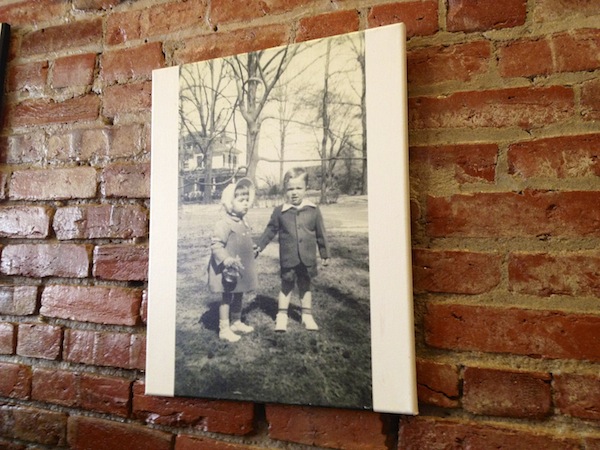 Vintage Clarksdale photo on the wall of Stone Pony Pizza in Clarksdale.