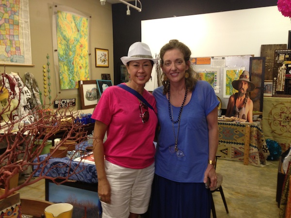 Priscilla Sieleman and Magical Madge in the DB Gift Shop in Clarksdale.