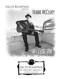 Frank McClory performing live at Delta Bohemian.