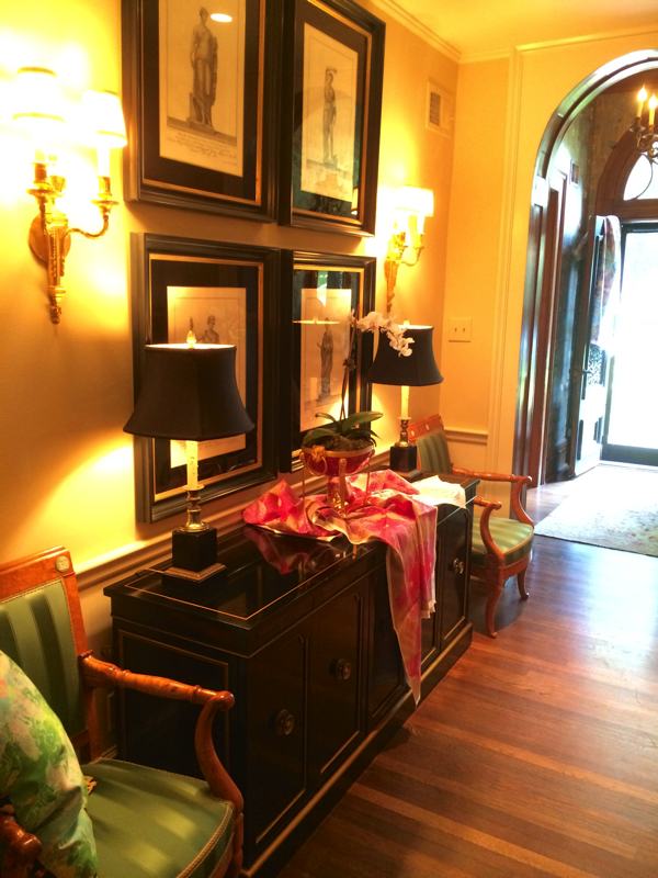 The foyer in premium antique dealer Mary Helen McCoy's home gallery in Memphis. 