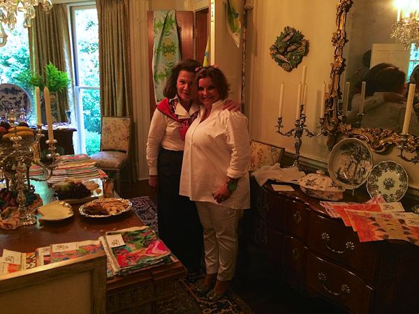 Premium antique dealer Mary Helen McCoy with Fabric Designer Kim Duease in Memphis