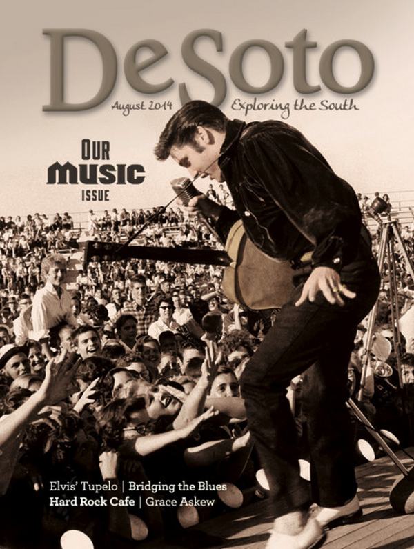 Cover of Desoto Magazine Music Issue 2014 with Elvis