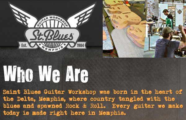 St. Blues Guitar Workshop Logo and Who We Are