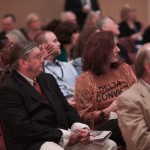 A group of people at a social gathering.