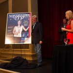 Man and woman in front of Mississippi magazine.