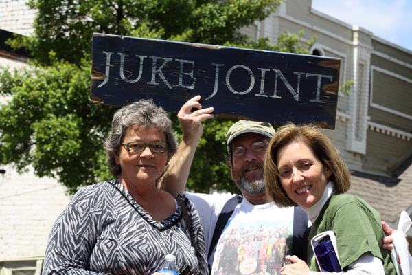 Patsy Hamilton, Rev. Hugh B. Jones, Jr., Magical Madge Marley Howell at Juke Joint Festival