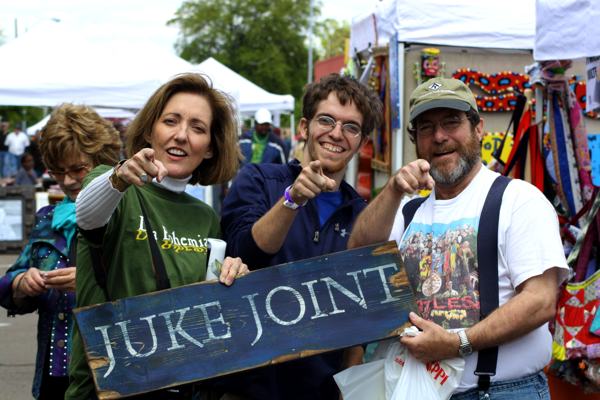 Magical Madge Marley Howell, Ambram Paschal Jones, Rev. Hugh B. Jones, Jr. at Juke Joint Festival 