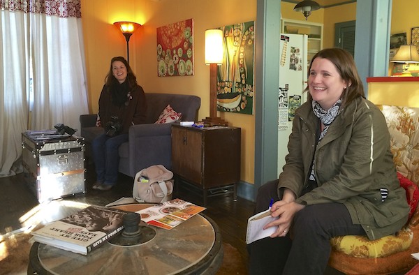 The 'Sip Photographer Melanie Thortis and Publisher Lauchlin Fields in the Delta Bohemian Guest House