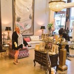 Woman shopping in a boutique store.