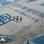 Southern Heritage Air Foundation logo on concrete.