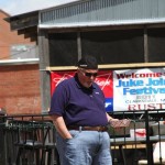 Man with sunglasses at the juke joint festival.