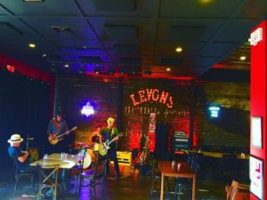 Live band playing at Levons Bar.