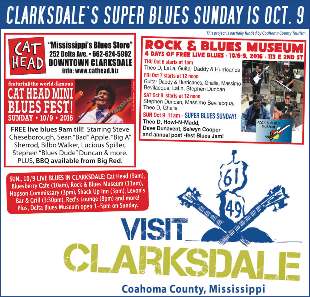 Clarksdale Super Blues Sunday 2016 #SuperBluesSunday