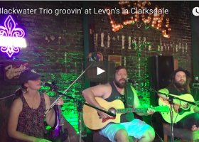 Clarksdale Sunday Afternoon Music at Levon's with The Blackwater Trio