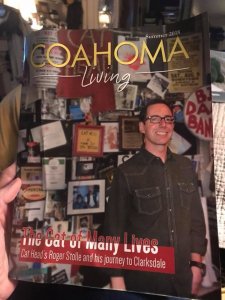 Roger Stolle featured in Clarksdale Entertainment special section insert of Coahoma Living of Clarksdale Press Register