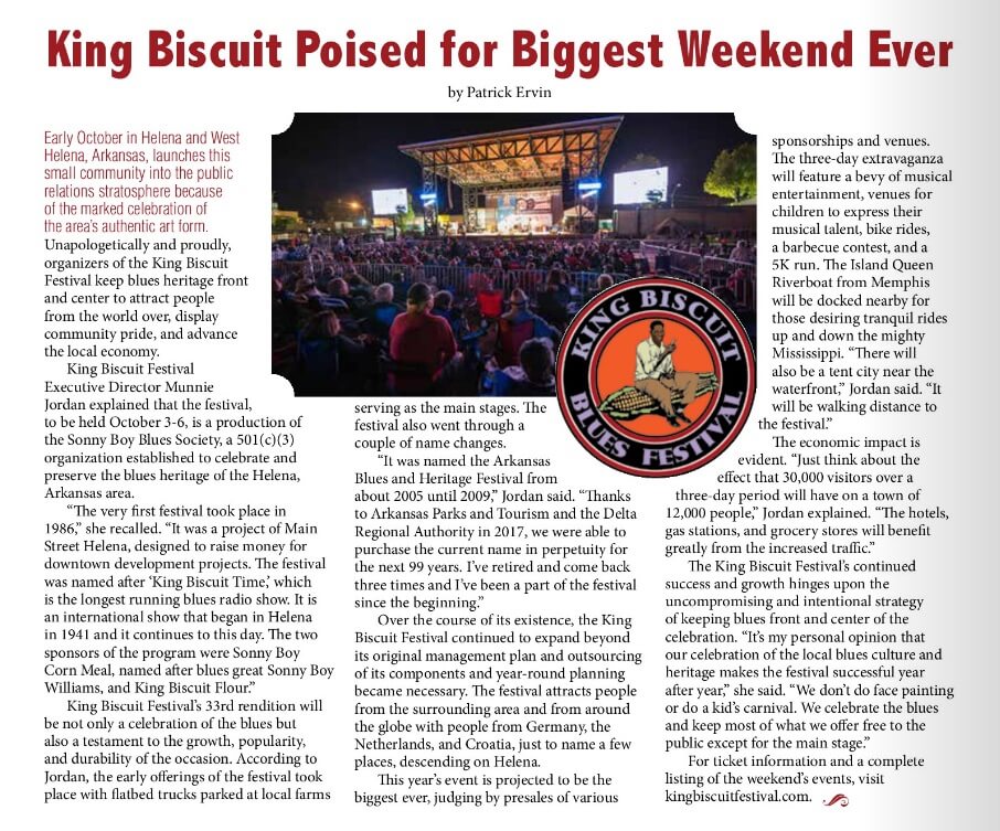 Life in the Delta Magazine King Biscuit Blues Festival article