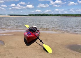 It is Riparian, Agrarian & Prelapsarian. Kayak on the Mississippi River.