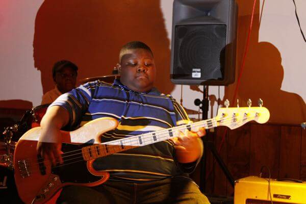 Kingfish playing with the late Mr. Johnny Billington in Clarksdale. July 7, 2010