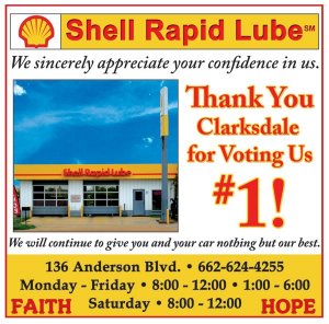 Shell Rapid Lube Clarksdale thanks you.