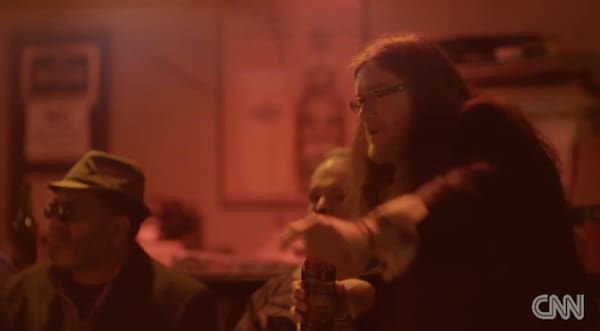 Warm atmosphere in a local tavern
