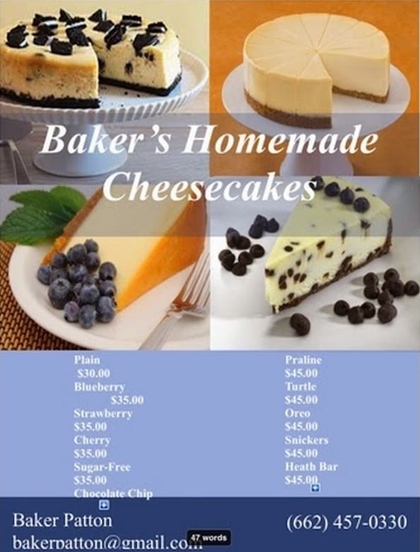 Baker's Homemade Cheesecakes