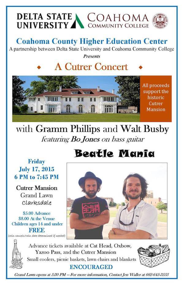 Outdoor concert featuring Beatles music