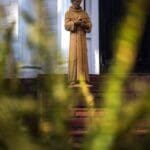 Saint Frances on the front steps of the Clarksdale White House. Photo by Rory Doyle.